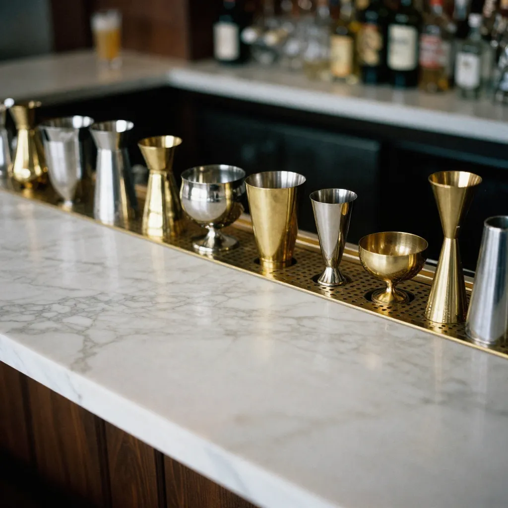 Custom curated bar menu presentation