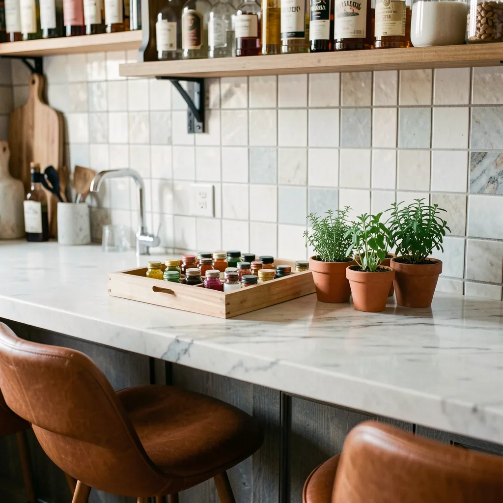 Premium gin selection with botanical complexity