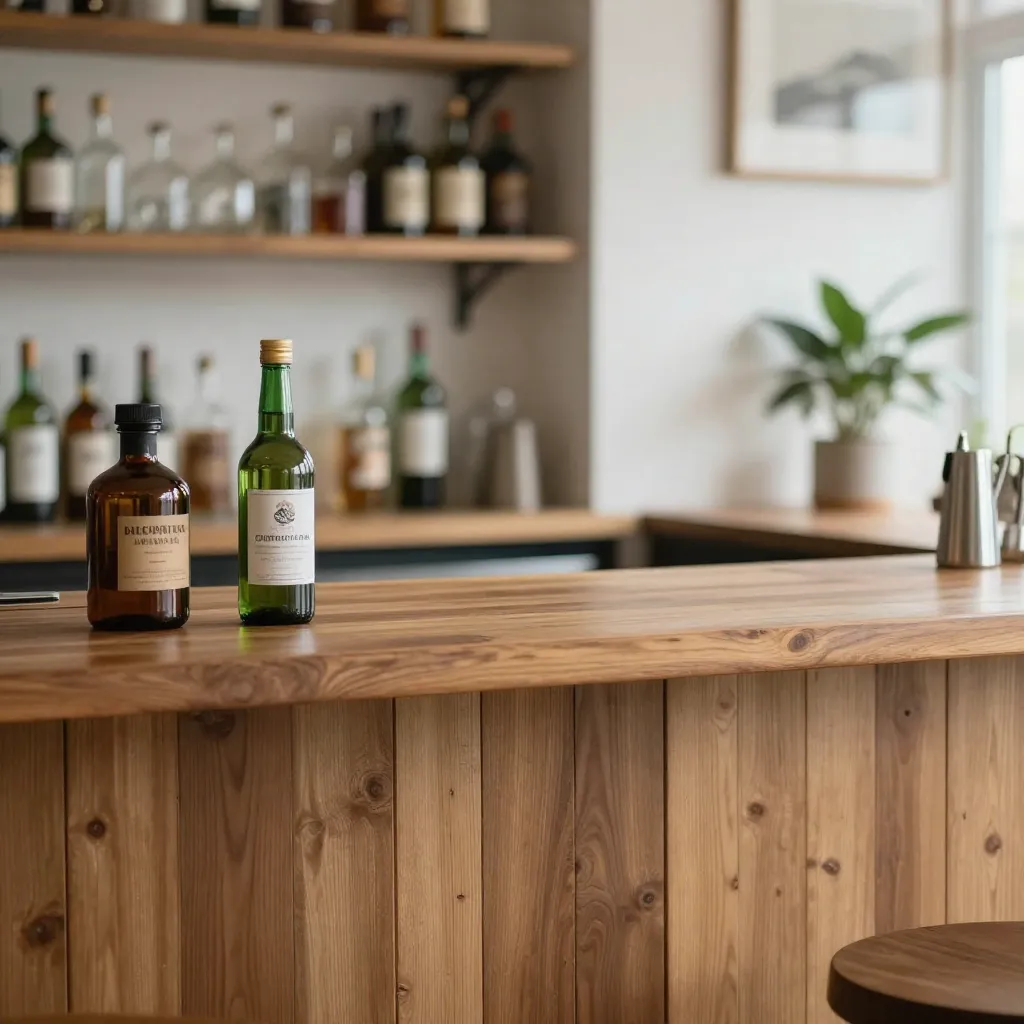 Professional bar tool set with shaker, jigger, and strainer